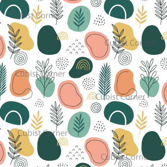 Abstract Botanical Harmony