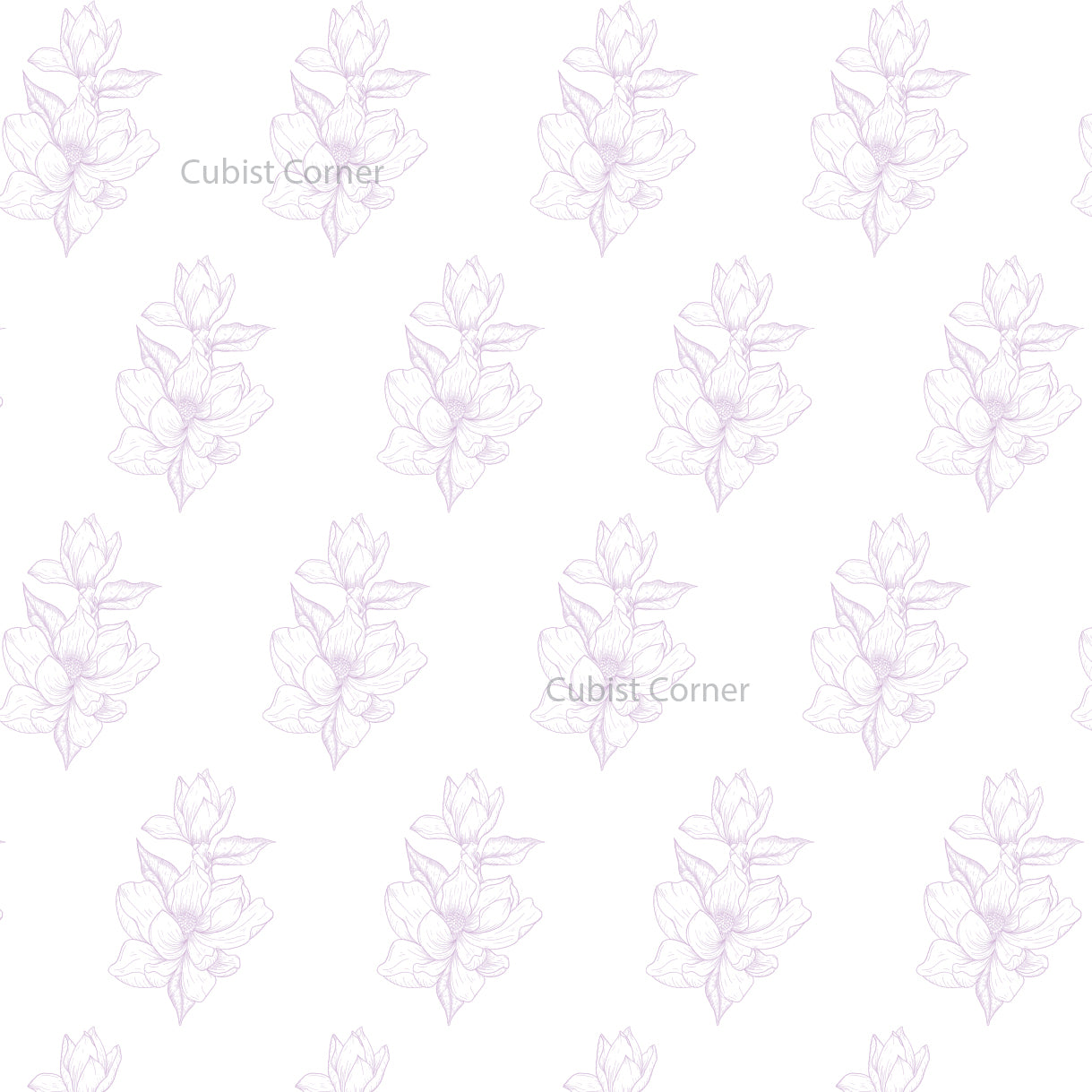 Magnolia - Hand Rendered